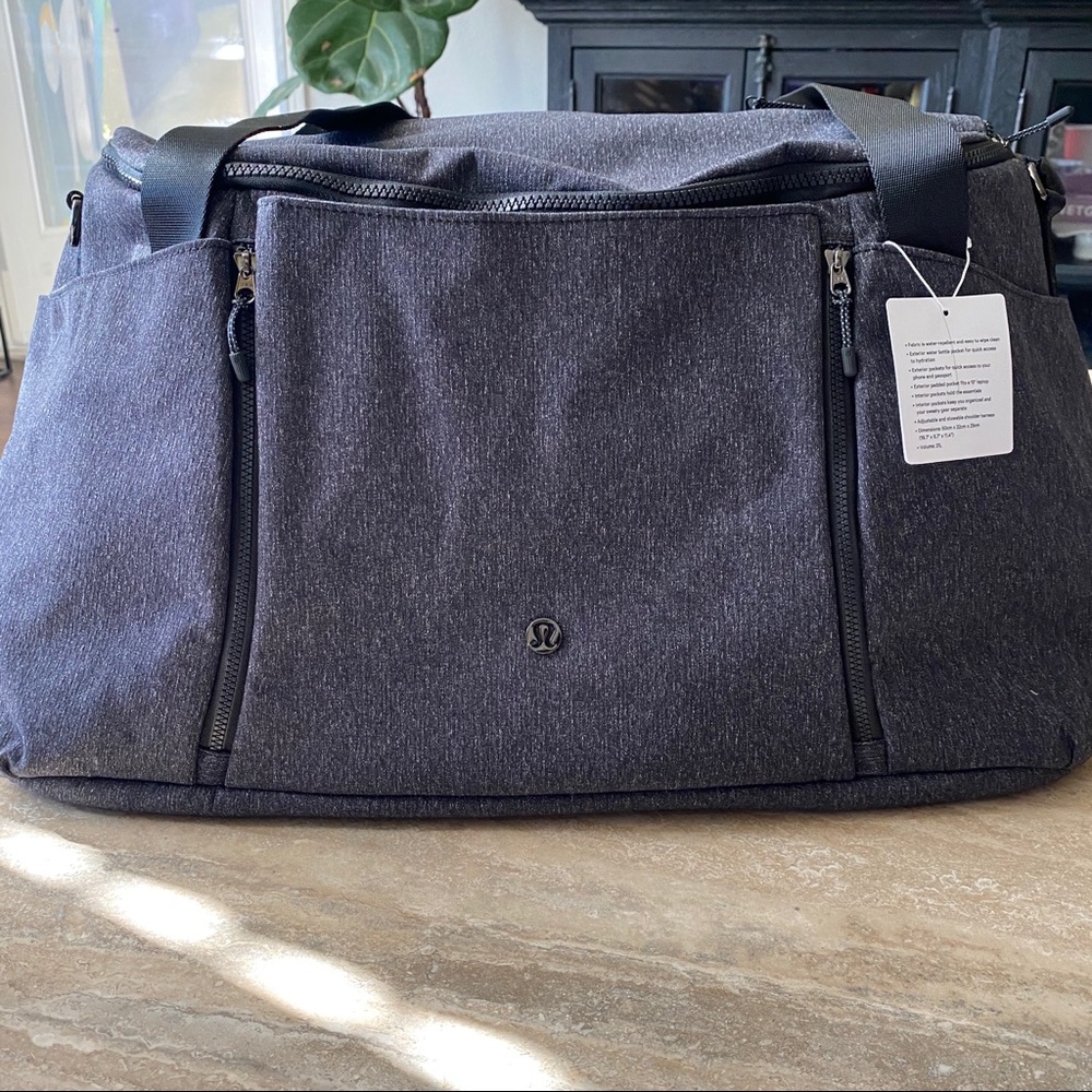 Lululemon Define Duffel Bag - Heathered Black